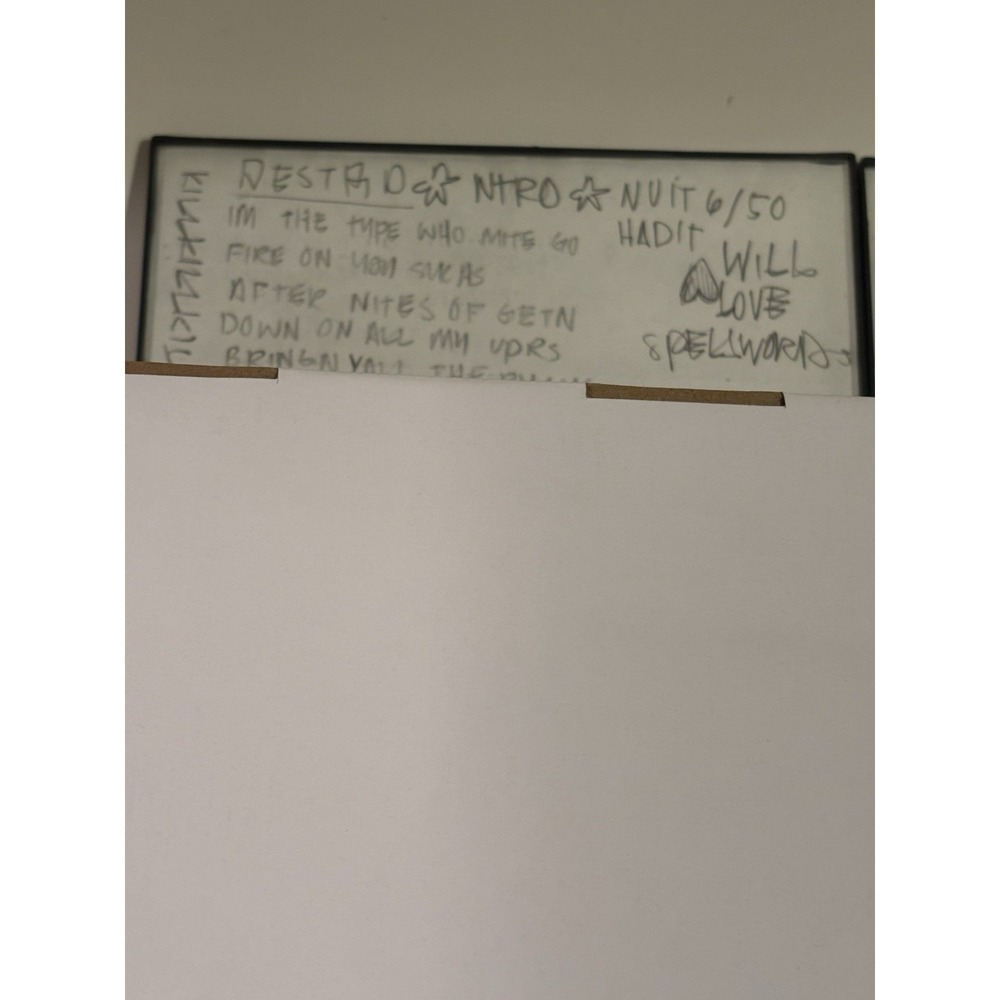 Handwritten Lyrics To Unreleased Song By Godemis of Ces Cru Strange Music - Picture 2 of 9